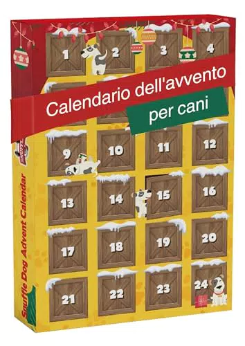 Snuffle Calendario dell'Avvento per cani, 24 spuntini diversi per cani