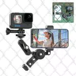 Supporto per recinzione per cellulare Gopro ULANZI CM010 Action Camera Recinzione Morsetto con supporto per cellulare Gopro Hero 11 10 9 8 7 6 5 /DJI Action /insta360 Smartphone
