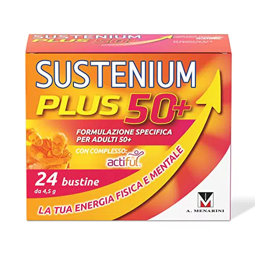 Sustenium Plus 50+ - Integratore energizzante adulti 50+ con complesso antiossidante ACTIFUL