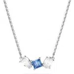 Swarovski Pendente Mesmera, Taglio Misto, Blu, Placcato Rodio