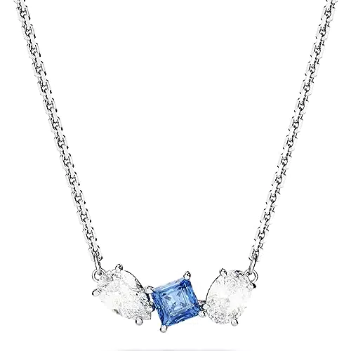 Swarovski Pendente Mesmera, Taglio Misto, Blu, Placcato Rodio