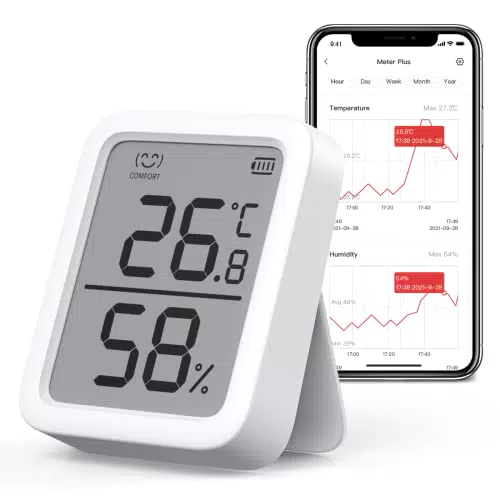 SwitchBot Igrometro Digitale Ambiente Interno - Termometro Igrometro Esterno Bluetooth per Casa