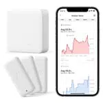 SwitchBot Termometro Wi-Fi igrometro 3 Pezzi con Hub Mini, bianco