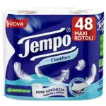 Tempo Carta Igienica Comfort, Morbida E Resistente - 48 Maxi Rotoli