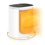 Termoventilatore Ceramica 2000W, Symdral Stufetta Eettrica Basso Consumo con Termostato