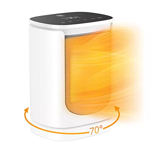 Termoventilatore Ceramica 2000W, Symdral Stufetta Eettrica Basso Consumo con Termostato