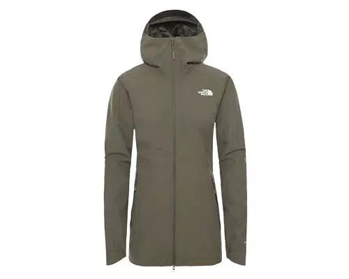 The North Face Piatto Hikest Giacca Softshell, Tortora/Verde