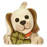 THUN - Cane con Quadrifoglio - Living, Icone, Animali e Minianimali - Ceramica Dipinta a Mano - 6