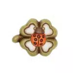 THUN Magnete con Quadrifoglio Ceramica 5 x 5,2 cm