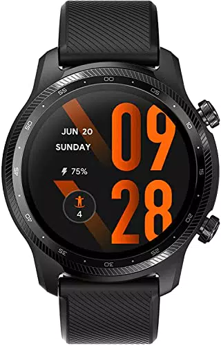 Ticwatch Pro 3 Ultra GPS Smartwatch Orologio Intelligente Qualcomm SDW4100, nero