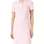 Tommy Hilfiger Abito a Polo Donna 1985 Slim Pique Slim Fit