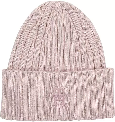 Tommy Hilfiger Berretto Iconico Th, Cappello Lavorato A Maglia Donna