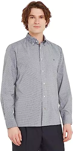 Tommy Hilfiger Camicia Uomo Natural Soft Maniche Lunghe