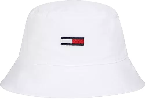Tommy Hilfiger Cappello da Pescatore Uomo TJM Flag Bucket Hat