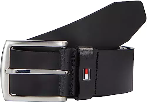 Tommy Hilfiger Cintura Uomo New Denton 4.0 Belt Cintura in Pelle