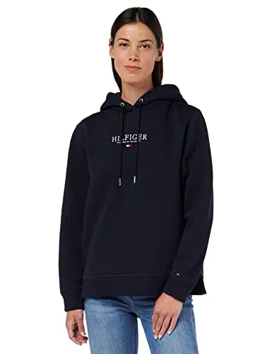 Tommy Hilfiger EXCLUSIVE HILFIGER HOODIE LS, Felpa con cappuccio Donna