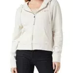 Tommy Hilfiger Felpa con Cappuccio e Zip Donna 1985 Terry Cerniera