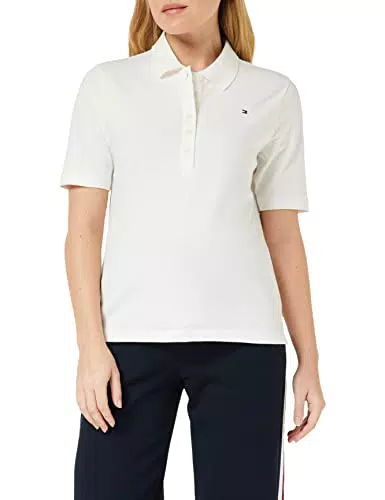 Tommy Hilfiger Maglietta Polo Maniche Corte Donna 1985 Pique Polo Regular Fit