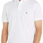 Tommy Hilfiger Maglietta Polo Maniche Corte Uomo, Bianco, M