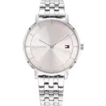 Tommy Hilfiger Orologio Analogico al Quarzo da Donna con Cinturino in Acciaio Inossidabile Argentato - 1782283