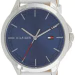 Tommy Hilfiger Orologio Analogico al Quarzo da Donna con Cinturino in Pelle Bianco - 1782089