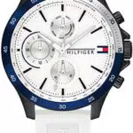 Tommy Hilfiger Orologio analogico multifunzione al quarzo da uomo con cinturino in acciaio inossidabile o silicone