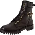 Tommy Hilfiger Stivale Donna in Pelle, nero, 36