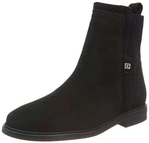 Tommy Hilfiger Stivali Bassi Donna Essentials Pelle Scamosciata