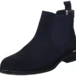 Tommy Hilfiger Stivali Bassi Uomo Core Suede Chelsea Pelle Scamosciata