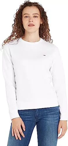 Tommy Jeans Felpa Donna TJW Regular senza Cappuccio