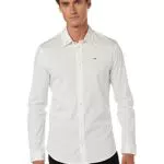 Tommy Jeans Original Stretch, Camicia Uomo, Classic White