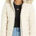 Tommy Jeans Piumino Donna Basic Invernale, Avorio, S
