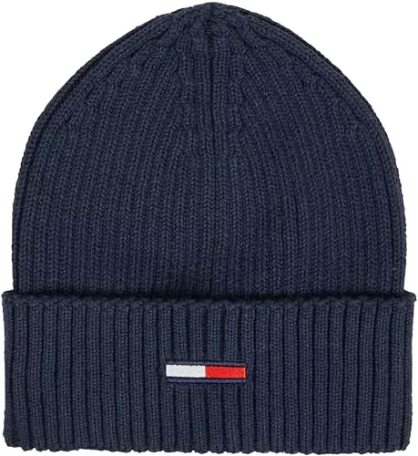 Tommy Jeans Tjm Flag Rib Beanie Cappello Lavorato a Maglia