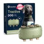 Tractive - GPS per cani modello XL - Fino a 1 mese di autonomia - Localizzazione in tempo reale in tutto il mondo - Notifiche antifuga - Monitoraggio dell'attività con avvisi di salute