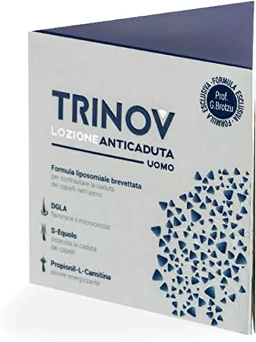Trinov Lozione Anticaduta Uomo, Trattamento Cosmetico Per Contrastare La Caduta Dei Capelli Nell’Uomo| Dermatologicamente E Clinicamente Testato