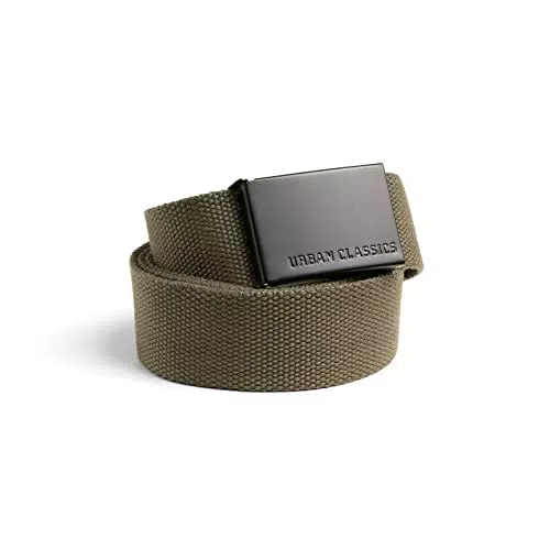 URBAN CLASSICS Cintura Unisex per Uomini e Donne, Cintura con Fibbia Scorrevole in Metallo