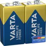 VARTA Longlife Power blocco da 9V Batterie 6LR61 Batteria alcaline blocco E - Made in Germany - Ideali per rilevatori antincendio