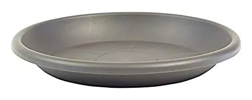vaso da fiori greemotion coaster antracite - fiori piattino con diametro di 19 cm altezza 2
