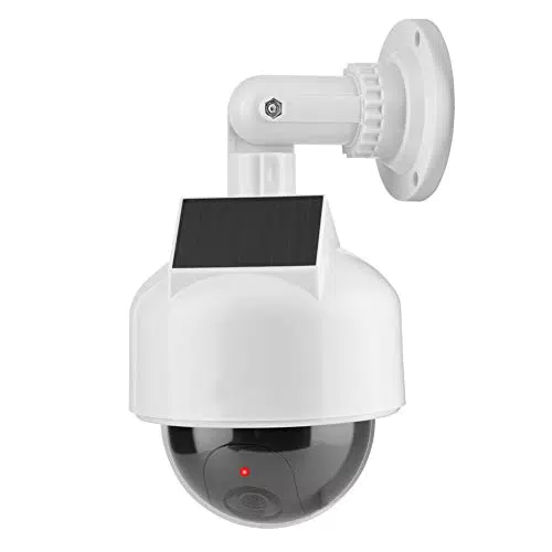 VBESTLIFE Telecamera fittizia di Sicurezza, Telecamera Solare a Cupola realistica per Interno ed Esterno per casa/Magazzino