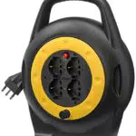 Vimar 0P32714 Avvolgicavo 10 Metri, Con 4 Prese Universali A Standard Italiano Sicury
