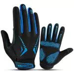 WACCET Guanti MTB Uomo Donna, Guanti Bici Lunghi Traspirante Antiscivolo Antiurto Gel Guanti da Ciclismo Touchscreen Sportivi Guanti per Corsa