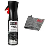Weber 17875 detergente per Griglie, Nero & 17689 Microfibra Grigio 1pezzo