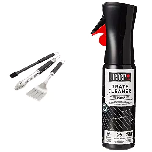 Weber 6764 Kit 3 Accessori Precision & 17875 detergente per Griglie