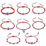 Weinsamkeit Bracciale Occhio Turco, Braccialetti 8 Red Evil Eye