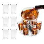 Weinsamkeit Dispenser e Supporto Con 6 Bicchieri, Set Cocktail Professionale