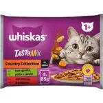 Whiskas Tasty Mix Country Collection, 1+ Anni, 52 Bustine