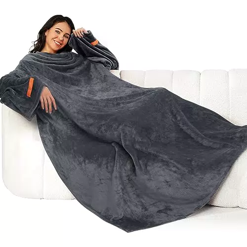 Winthome Coperta con Maniche - Coperta Pile Morbida e Calda