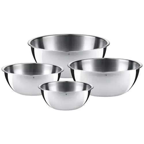 WMF 0645709990 Set 4 Ciotole da Cucina in Acciaio Inox 18/10 Cromargan