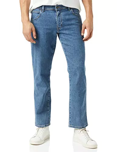Wrangler Regular Fit, Jeans, Uomo, Blu