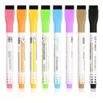 Xzeemo 8 Colori Assortiti Pennarelli Lavagna Bianca Cancellabile